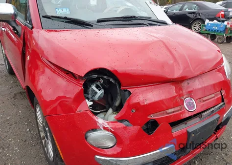 2012 Fiat 500 Lounge из США, поврежденный, VIN 3C3CFFCR9CT137796